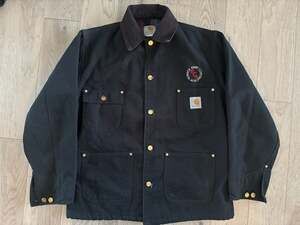 Vintage Carhartt C01 BLK Blanket-Lined Duck Chore Coat
